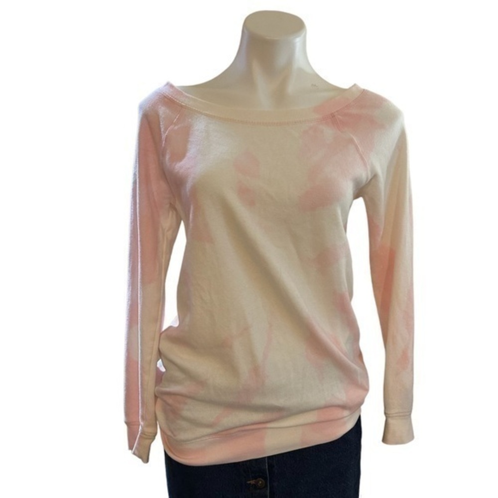 Victoria Secret pink and white rye dye sweater